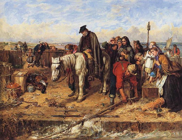 Thomas Faed The Last of the Clan oil painting picture